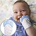 Giftty Panda Teething Mitten, Wearable Teething Toys Teether Mitt for Babies, Self-Soothing Toy with Handy Travel Bag