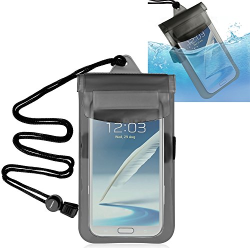 Insten Waterproof Bag For Huawei Google nexus 6p, Apple iPhone 8/ 8 Plus/ X/ 7/ 7 Plus/ 6S/ 6S Plus, Samsung Galaxy S7/S9/S9+ Plus Edge/ S7/ Note 4 / Galaxy S IV / S4 i9500, Clear Black