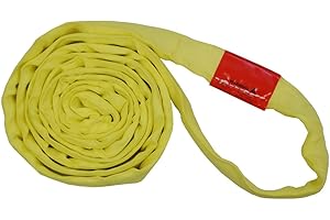 MFREXPRESS 14' Round Sling Polyester Endless Lift Sling Yellow 9000LBS Vertical