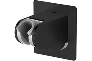 MIAOHUI Self Adhesive Shower Head Holder Wall Mount, Angle Adjustable RV Shower Head Holder, Handheld Shower Wand Holder, Uni