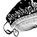 A Piano Keys with Musical Notes Custom Fashion Design Face Mask Mouth Mask Anti-Dust Face Mask Adjustable Earloop Face Mask