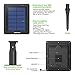Poweradd 30 LED Brighter Solar Light IP65 Wired Waterproof Solar Powered Flood Landscape Lamp with 16ft Ultra Long Cord, Dusk to Dawn Auto ON/OFF for Wall, Roof, Path, Road, Garden, Yard, Patio