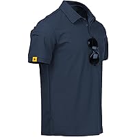 ★COVERNAT★ Soft Polo T-Shirt Black CO2502ST05BK ZENGVEE 5 Pack Polo Golf T Shirts for Men Dry Short Sleeve
