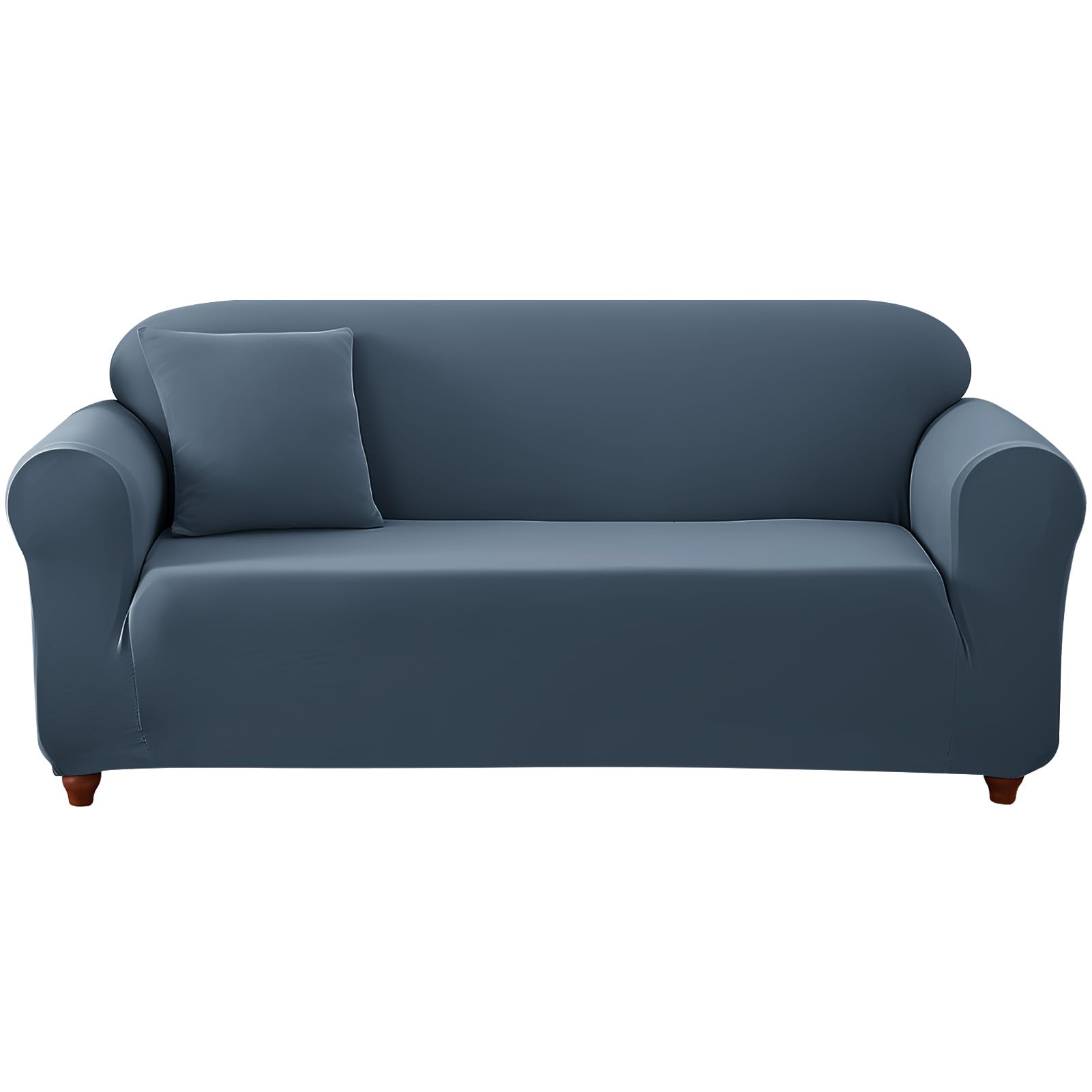 WOWTOY Sofa Covers High Stretch 1 2 3 4 Seater Sofa Slipcover Chair Loveseat Couch Cover for Dogs Pets Cats Stretch Elastic Sofa Cover for Living Room Furniture Protector (Light Blue, 1 Seater)