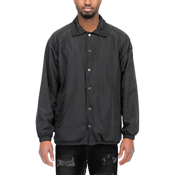 Shaka Wear Men's Coach Jacket – Classic Windbreaker Nylon Water