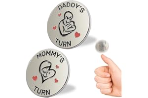 VICHONA Lovely New Parent Decision Coin as New Parents Gifts for Couples, Double-Sided Coin as New Baby Gifts, Funny Gifts for New Mom Dad