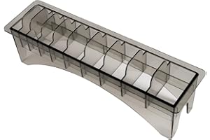 Perfitech Clipper Guard Holder Organizer with 10 Slots, Black, Sturdy PC Material