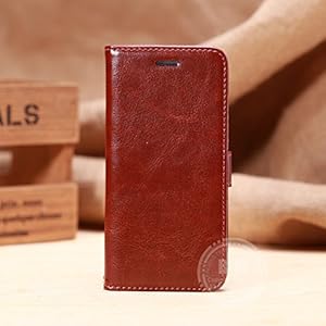 【FGS】ワイン【全8色】 iphone6 ケース 4.7インチ横開き 手帳型カバー PUレザー素材 スタント機能付き カードセット付き FGS正規代理品