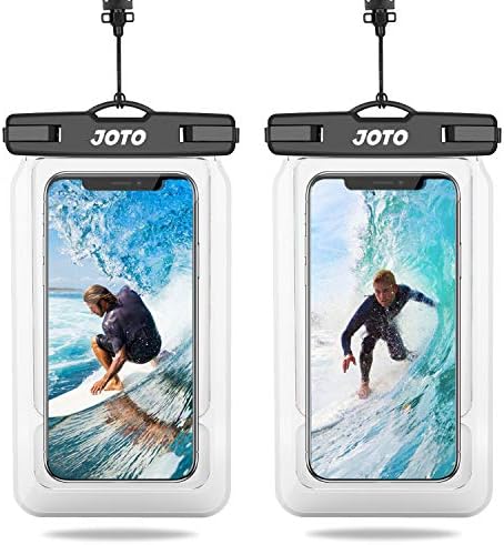 JOTO Floating Waterproof Phone Pouch up to 7.0″, Float Waterproof Case Underwater Dry Bag for iPhone 12 Pro Max 11 XS XR 8 7 Plus Galaxy Pixel for Pool Beach Swimming Kayak Travel -2 Pack,Black