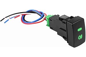 CHICIRIS 5 Pin Fog Light Switch, Aftermarket Push Button Switch for CRV, Quick Installation for Car Modification Enthusiasts