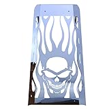 Skull Flame Polished Stainless Radiator Cover Grill