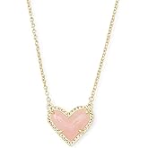 Simtrend Heart Pendant Necklace for Women, Fashion Jewelry, 14k Gold-Plated,Natural Stone Rose Quartz Crystal,Heart Pendant Necklace,Fashion Jewelry,gifts for women,best gift for christmas