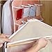 Wall Hanging Storage Bag,IEason 16Pockets Clear Hanging Bag Socks Bra Underwear Rack Hanger Storage Organizer (Beige)