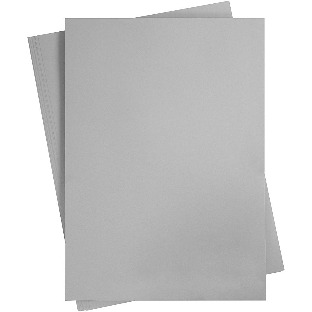 Artway Cartoncino Grigio A2 – 20 Fogli Da 1,5 Mm, 945 G/m², Superficie Liscia, 100% Riciclato, Per Modellismo E Progetti Creativi