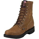 justin men's double comfort lacer work boots