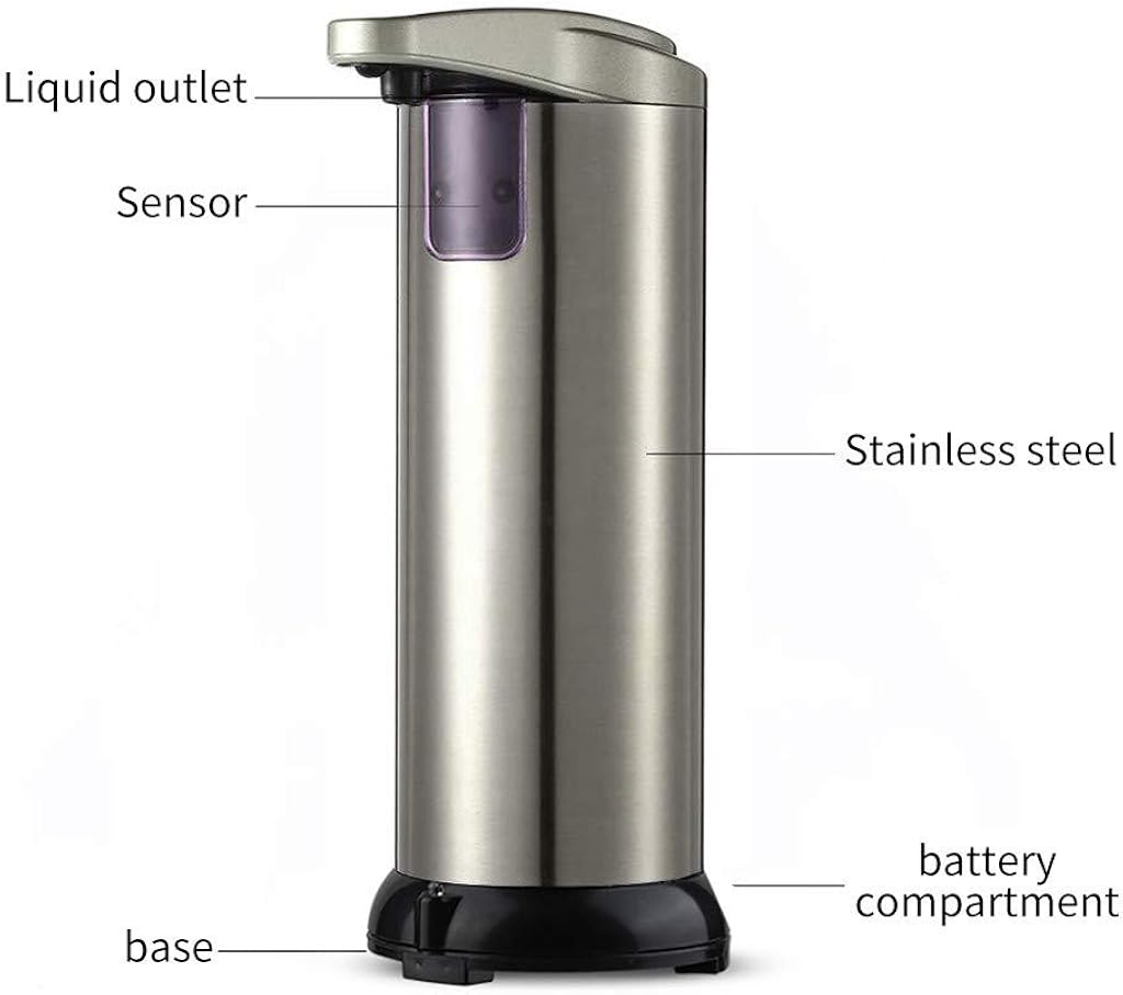 JSPOYOU Touchless Automatic Soap Dispenser Liquid Hands-free Auto Hand Soap Dispenser: Clothing