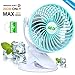 Baby Stroller Mini Battery Operated Clip Fan,Small Portable Fan Powered by Rechargeable Battery or USB Desk Personal Car Gym Workout Camping (green)