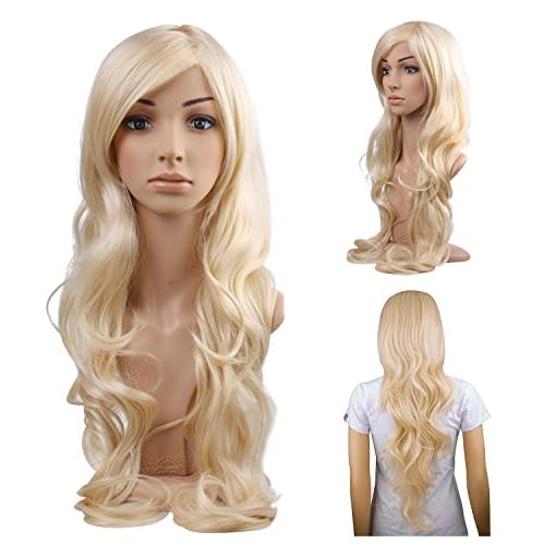 MelodySusie-Cosplay-Blonde-Curly-Wig-Gorgeous-Women-Long-Curly-Wig-with-Free-Wig-Cap-and-Wig-Comb-Light-Blonde