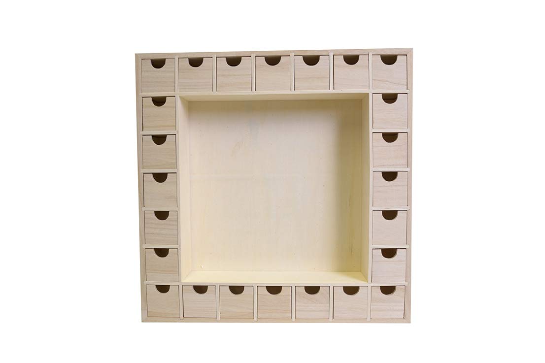 Artemio Square Wooden Advent Calendar