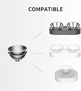 PETKIT Double Stainless Steel Cat Bowls Replacement Bowls 2 Pack view 2