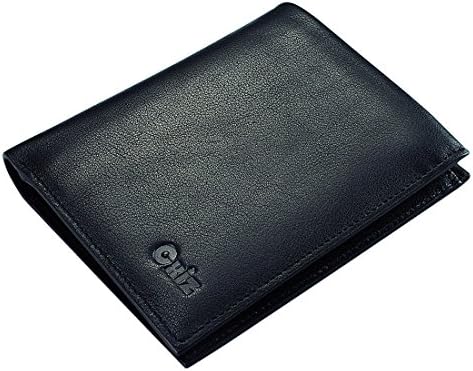 Cxiz Mens Bifold Leather Wallet Business Billfold RFID Protection with 8 Cards Slot (Glossy Pattern)