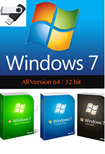Windows 7 - All edition in 1 USB Drive 64 & 32 Bit Install/Upgrade/Repair Multi Bootable USB With FREE INSTANT TEXT MESSAGING TECH SUPPORT
