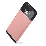 KNPWIEE モバイルバッテリー 大容量 薄型ﾘﾁｳﾑｲｵﾝﾎﾟﾘﾏ-ポータブル充電器12000mAh Power Bank USB充電ケーブル 2 出力ポート（2.1 A + 1.0 A）スマホ 急速充電器 互換性のあるiPhone/huawei/Android/iPad/MP4/MP3 LCD残量表示 持ち運び充電器 在宅 地震/災害/旅行/出張アウトドア活動必携品 高級 おしゃれ 充電器