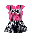 Baby Girls Kids Polka Dot One-pieces Dress Skirt Summer Dress Belt Clothing 2-6y