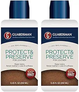 Guardsman Protect & Preserve for Leather 8.4 oz - Repels Stains, Retains Color and Softness, Great for Leather Furniture & Car Interiors - 471000-2 Pack