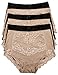 Barbra Lingerie Womens Briefs Underwear Tummy Control Panties S-Plus Size 4 Pack Girdle Panty