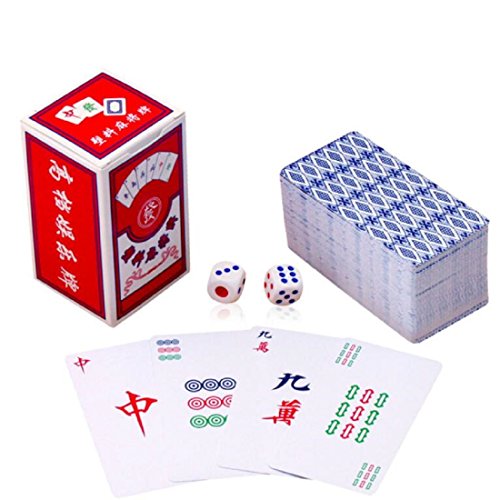 fengshuisale Traditional Chinese Mahjong Playing Cards 144 Card Set W3176