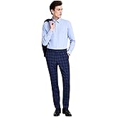 Boss' Modern-Fit Plaid Suit Trousers for Men