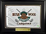 Michael O'Keefe & Cindy Morgan Autographed Caddyshack Flag (w/ "NOONAN" Plate) Framed