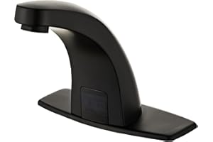 Budget-Friendly Halo Sanitary Touchless Faucet, Matte Black for Home,Commercial use