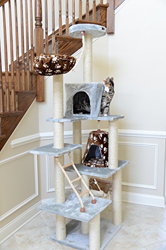 Armarkat Cat Tree Model A7802, Silver Gray
