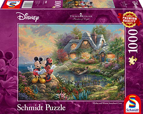 Schmidt 59639 Thomas Kinkade Disney Mickey Mouse Jigsaw Puzzle, 1000 Pieces