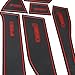 Door Mats Cup Mats Non-slip for Ford F150 Raptor 2015/2016/2017 Interior Anti-Dust Waterproof Door Gate Slot Pads 27Pcs (Red)
