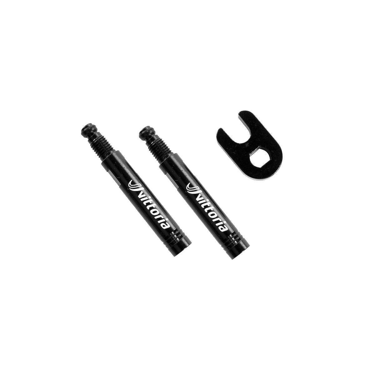 Vittoria Valve Extension 20 mm Blister 2 Pcs. In Alu + Spanner