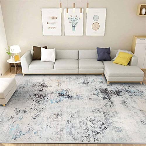 Calore - Tapetes Modernas Alfombras Abstractas Suaves para Sala de Estar/Recámara/Cocina y Comedor, Alfombra de Pelo Mediano para Decoración del Hogar (Gris 9, 6.5 ft x 9.8 ft (200×300cm))