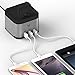MAKETECH Aluminum Compatible Apple Watch/Fitbit Blaze/Smartphone [3-in-1 Stand] Charging Stand with Cable Management, 4-Port 6A/30W Desktop USB Charging Station for Phones and Tablets(Space Gray)