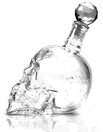 Magnusdeal Skull Head Bottle Flask Crystal Decanter Zombie Shaped Glass Pourer For Alcohol Whisky Wine Vodka Juice Drinks Liquor Or Showpiece