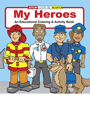 My Heroes Kid's Educational Coloring & Activity Books in Bulk (25-pack)