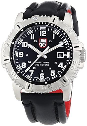 Luminox Modern Mariner Black Dial SS Leather Quartz Men's Watch in  Bahrain Whizz Wrist Watches