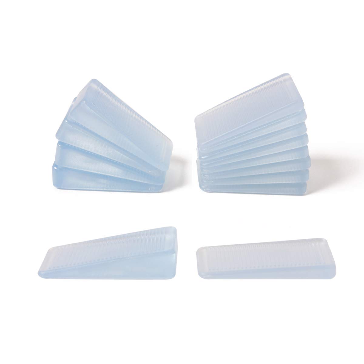 yalansmaiP 12 Pack Leveling Shims Table Shims, Clear Level Wedge,Table Shims,Bed Shims,Toilet Shims Home Improvement Wedge Levelers, Thin & Thick