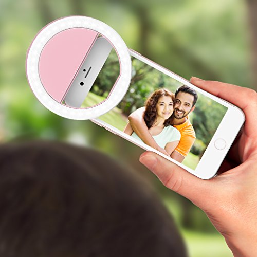 Meifigno Selfie Phone Camera Ring Light with [Rechargable] 36 LED Light, 3-Level Adjustable Brightness On-Camera Video Lights Clips On Night Makeup Light for iPhone iPad Sumsung Galaxy Photography - Thumbnail 7