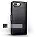 iPhone 8 Plus / iPhone 7 Plus Case - Terrapin iPhone 8 Plus / iPhone 7 Plus Leather Case - GENUINE LEATHER - Executive Folio Wallet Cover Flip - Card Slots - Bill Compartment - Black