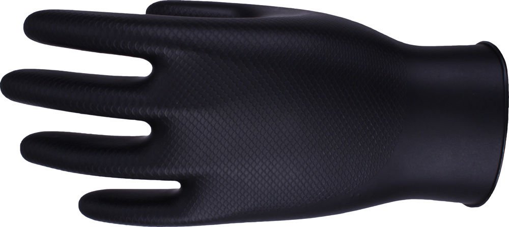 UCI DG-Maxim™ Premium Extra Thick NBR Nitrile Disposable Gloves 50's - Tattoo (Large, Black)