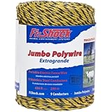 Fi-Shock PW656Y9-FS 9-Strand Polywire, 656-Feet