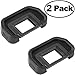 ChromLives Camera Eyepiece Eyecup 18mm EB Replacement Viewfinder Protector for Canon 50D 40D 30D 20D 10D 5D Mark II 5D EOS 5D 20D 30D 10D D60 and More