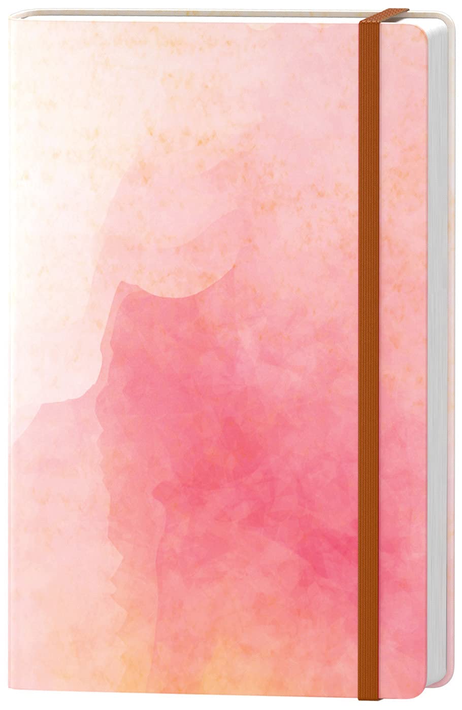HUAMXE Lined Journal Notebook, Cute Hardcover Journal for Women, Medium 5.7 x 8.4 in, 160 Pages Thick Paper, Aesthetic Floral A5 College Ruled Notebook for Journaling Writing Work Office School, Pink โ image 1